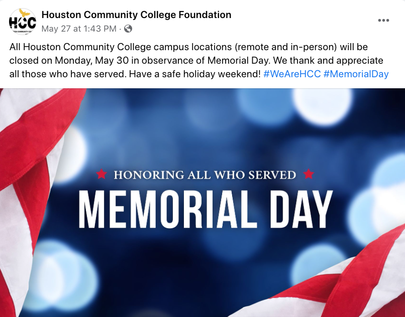 memorial day